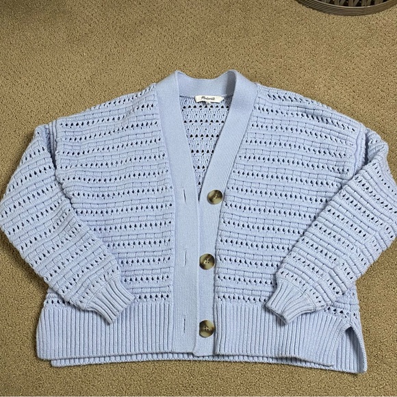 Madewell Tanfield Open-Stitch Cardigan Sweater - Picture 5 of 12